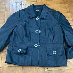 Halogen leather jacket